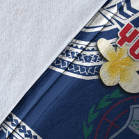 (Custom Personalised) Samoa Premium Blanket Samoan Plumeria Flowers Mix Polynesian Pattern LT14 - Polynesian Pride
