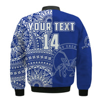 (Custom Text And Number) Tupou Tonga College Bomber Jacket Class Of Year Tongan Ngatu Pattern LT14 - Polynesian Pride