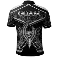 Guam Polo Shirt Guahan Seal With Line Style - Polynesian Pride