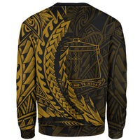 Tokelau Sweatshirt - Wings Style Gold Color - Polynesian Pride