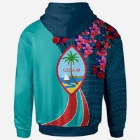 Guam Zip Hoodie Guam Flower Sport - Polynesian Pride