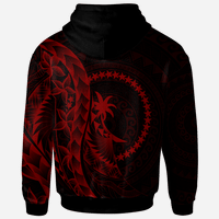 Chuuk Hoodie Custom Polynesian Pattern Style Red Color - Polynesian Pride