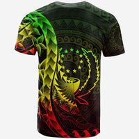 Pohnpei T Shirt Custom Polynesian Pattern Style Reggae Color - Polynesian Pride