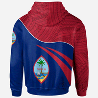 Guam Zip Hoodie Curve Style - Polynesian Pride