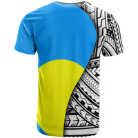Palau T shirt Coat Of Arm and Polynesian Patterns - Polynesian Pride