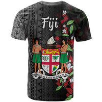Fiji T Shirt Custom Tagimaucia Flowers - Polynesian Pride