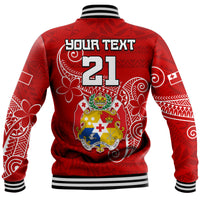 (Custom Personalised) Tonga Mate Ma'a Rugby Kupesi Baseball Jacket LT9 - Polynesian Pride