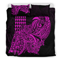 Hawaii Kakau Bedding Set Polynesian Floral Tribal Purple Version LT9 - Polynesian Pride