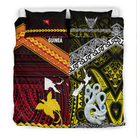 New Zealand And Papua New Guinea Bedding Set Together - Yellow LT8 - Polynesian Pride