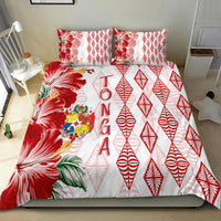 Tonga Bedding Set Diamond Style Mix Hibiscus - White LT7 - Polynesian Pride