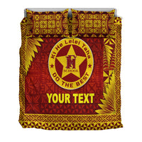 (Custom Personalised) Tonga Niuafo'ou High School Bedding Set Simplified Version LT8 - Polynesian Pride