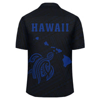 Kakau Polynesian Turtle Map Hawaii Shirt - Blue - Polynesian Pride