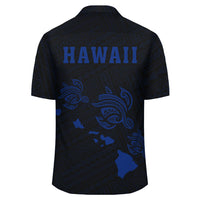 Kakau Polynesian Three Turtles Map Hawaii Shirt - Blue - Polynesian Pride