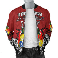 (Custom Personalised) Tonga Bomber Jacket Independence Anniversary Special Version 2022 LT14 - Polynesian Pride