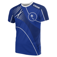 Chuuk T Shirt Chuuk FLag Unisex Blue - Polynesian Pride