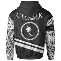 Chuuk State Zip Hoodie In My Heart Style Polynesian Patterns - Polynesian Pride