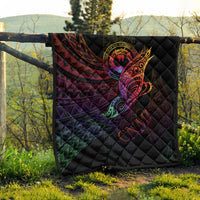 Northern Mariana Islands Premium Quilt - Butterfly Polynesian Style - Polynesian Pride