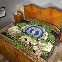 Northern Mariana Islands Premium Quilt - Polynesian Gold Patterns Collection - Polynesian Pride
