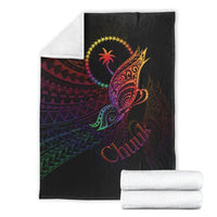 Chuuk State Premium Blanket - Butterfly Polynesian Style - Polynesian Pride