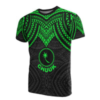 Chuuk T Shirt Micronesian Pattern Green Armor Style Unisex Green - Polynesian Pride