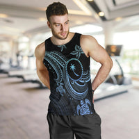 Chuuk Custom Personalised Men's Tank Top - Blue Turtle - Polynesian Pride
