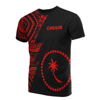 Chuuk T Shirt Micronesian Pattern Red Flash Style Unisex Red - Polynesian Pride