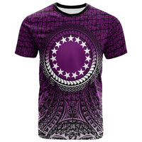 Cook islands T Shirt Circle Pattern Purple Unisex Purple - Polynesian Pride