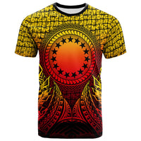 Cook islands T Shirt Circle Pattern Yellow Unisex Yellow - Polynesian Pride