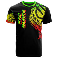 Cook Islands T Shirt Polynesian Tatau Reggae Patterns Unisex Black - Polynesian Pride