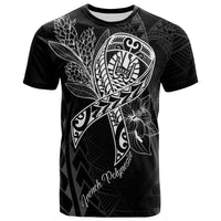 French Polynesia T Shirt Ribbon Polynesian Style Unisex Black - Polynesian Pride