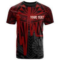 Tahiti Custom T Shirt Tahiti Seal In Heartbeat Patterns Style (Red) Unisex Red - Polynesian Pride