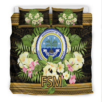 Federated States of Micronesia Bedding Set - Polynesian Gold Patterns Collection - Polynesian Pride
