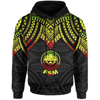 Federated States of Micronesia Hoodie Micronesian Pattern Armor Style - Polynesian Pride