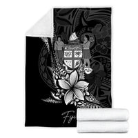 Fiji Premium Blanket - Fish With Plumeria Flowers Style - Polynesian Pride