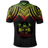 Fiji Custom Polo Shirt Polynesian Armor Style Reagge - Polynesian Pride