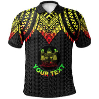 Fiji Custom Polo Shirt Polynesian Armor Style Reagge Unisex Reggae - Polynesian Pride