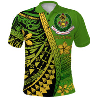 Custom Tonga Fire and Emergency Services Polo Shirt Polynesian Minimalist Style LT9 Adult Green - Polynesian Pride