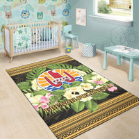 French Polynesia Area Rug - Polynesian Gold Patterns Collection - Polynesian Pride
