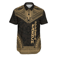 French Polynesia Polynesian Chief Shirt - Gold Version Men Gold - Polynesian Pride