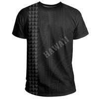 Hawaii Kakau Polynesian Turtle Map T Shirt Ohana Style Grey - Polynesian Pride