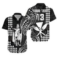 Custom King Kamehameha Matching Hawaiian Outfits For Couples with Polynesian Tribal Black LT13 - Polynesian Pride