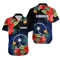 Chuuk Micronesia Matching Hawaiian Shirt and Dress Hibiscus Flowers Mix Polynesian LT14 - Polynesian Pride