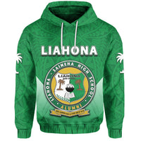 Custom Tonga Liahona High School Hoodie Polynesian Unisex Green - Polynesian Pride