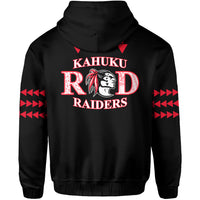 Red Raiders Hoodie Kahuku School LT13 - Polynesian Pride