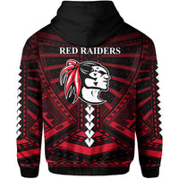 Polynesian Red Raiders Zip Hoodie Kahuku Hawaii School LT13 - Polynesian Pride