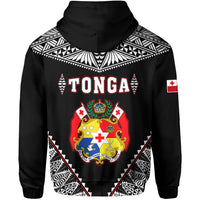 Custom Tonga Hoodie Tongan Kupesi Pattern LT13 - Polynesian Pride