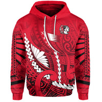 Kahuku Shool Hoodie Enthusiasm Red Raiders LT13 Unisex Red - Polynesian Pride