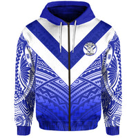 Custom Makoi Bulldogs Zip Hoodie Forever Fiji Rugby Version Fresh 03 Custom Text and Number LT13 - Polynesian Pride