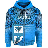 Fiji Creative Zip Hoodie Love Country LT13 Unisex Blue - Polynesian Pride
