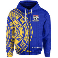 Rotorua Fijian Rugby Zip Hoodie 03 LT13 Unisex Blue - Polynesian Pride
